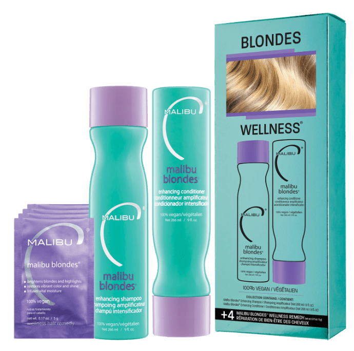 Malibu C Malibu Blondes Wellness Collection complete product set